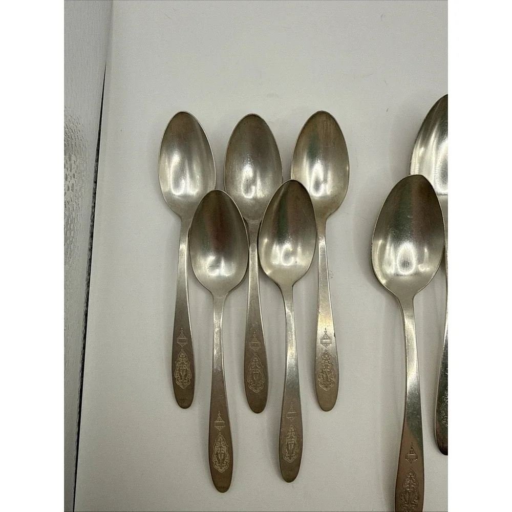 Vintage BIRD OF PARADISE Oneida Community‎ Plate Tea/Soup Spoons Set of 13